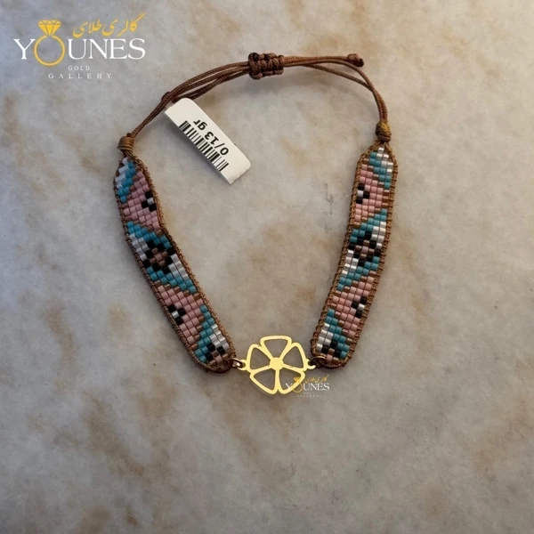 دستبند میوکی گل آفتابی طلا